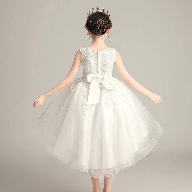DC23 Size110-160 (13-40kg) Đầm công chúa cao cấp (Đầm voan gắn nơ lớn vải lụa dự tiệc đám cưới) hàng quảng châu