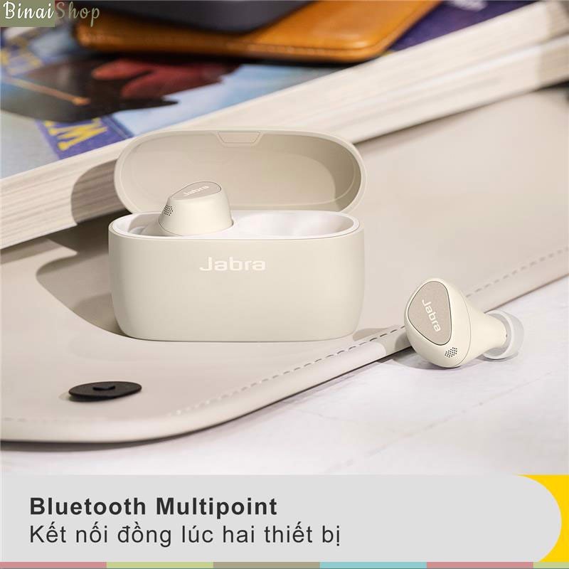 Jabra Elite 5 - Tai Nghe Nhét Tai True Wireless, Bluetooth, ANC, Đàm thoại- Hàng Chính Hãng