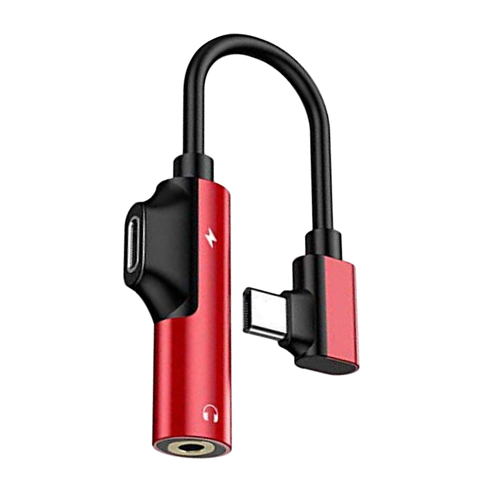 2in1 USB-C PD Headphone Jack Adapter with PD 30W Fast Charging USB-C to Aux Audio Dongle Cable for Aux Stereo Earphones Headset Headphones