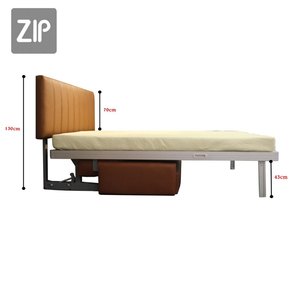 Sofa giường đa năng IVY xoay dọc, giường gấp thông minh 2 trong 1 giúp bạn tiếp kiệm không gian