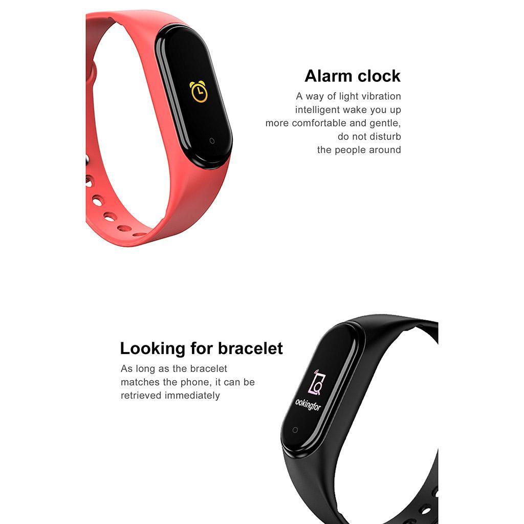 M4 Bluetooth Smart Watch Heart Rate & Blood Pressure Monitor Tracker Pink