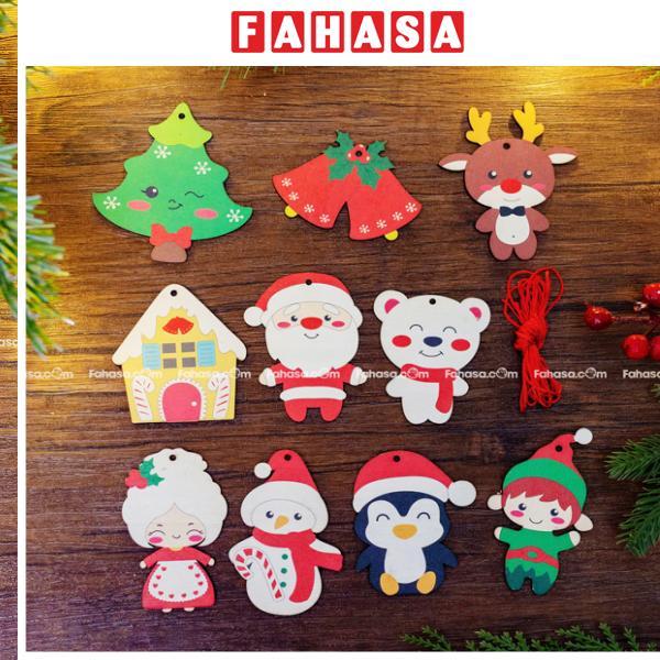 Dây Hình Gỗ Trang Trí Giáng Sinh - Bách Mộc - Set 3