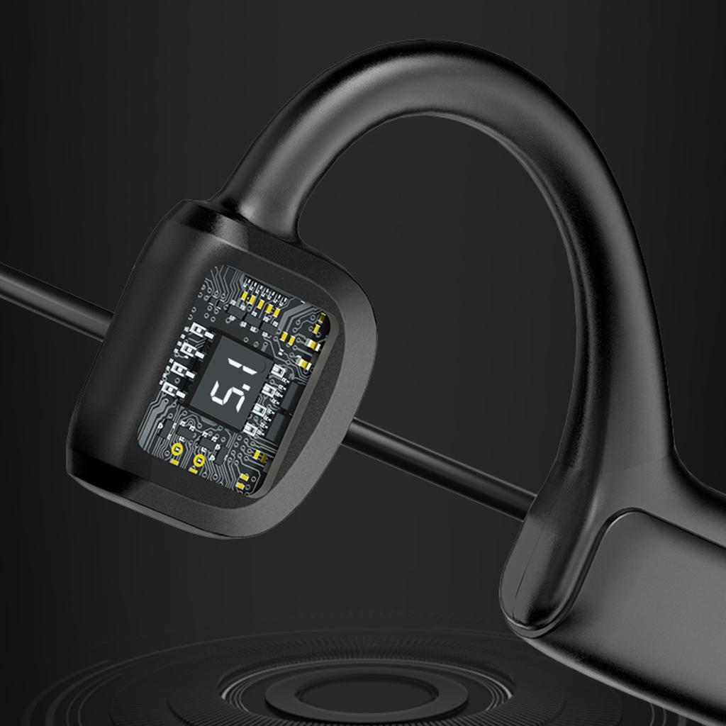 Wireless Bluetooth Bone Conduction Headset Waterproof Headphone Sports Earphone
