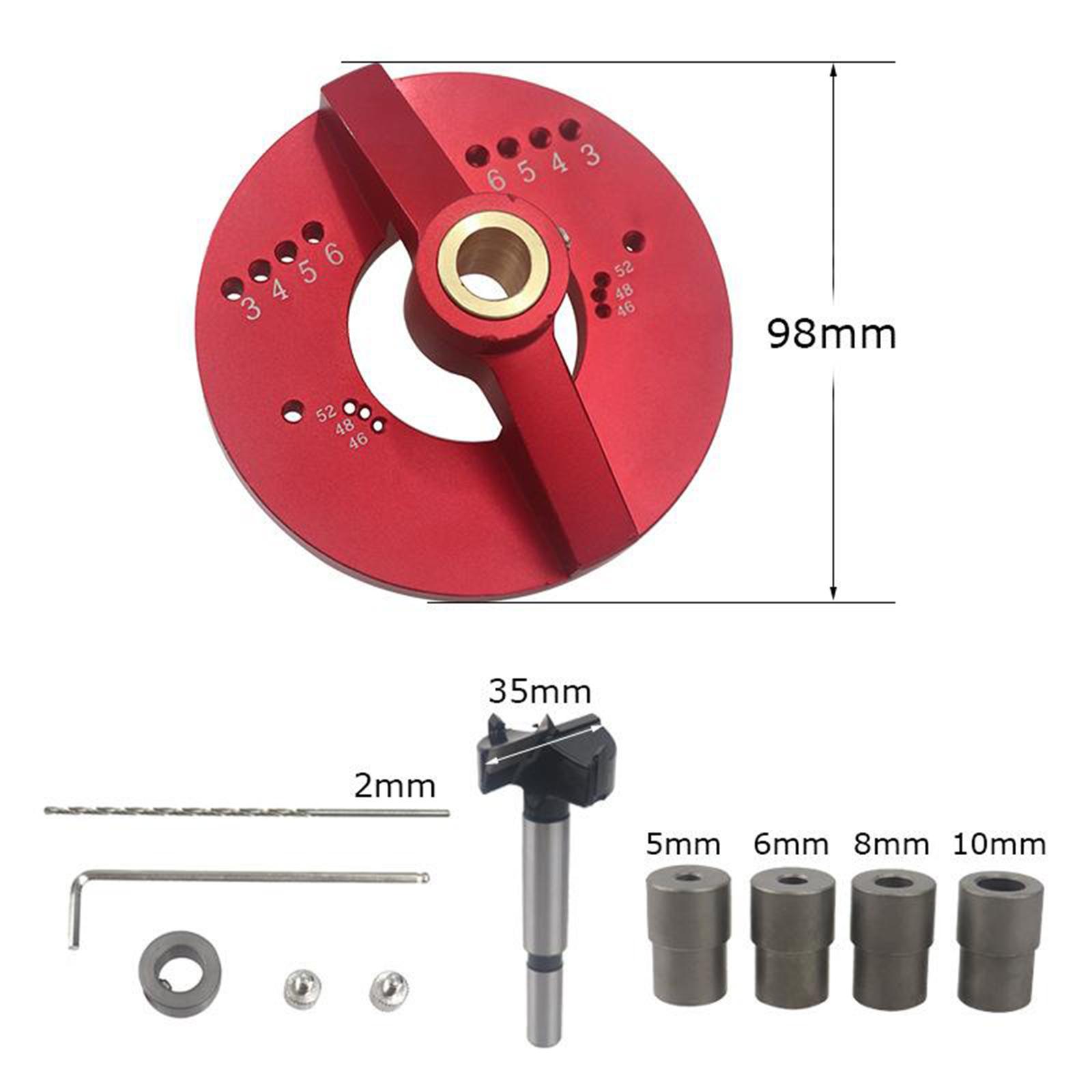 4 in 1 35mm Hinge Jig Vertical Boring Jig Drilling Guide Fixture Self Centering