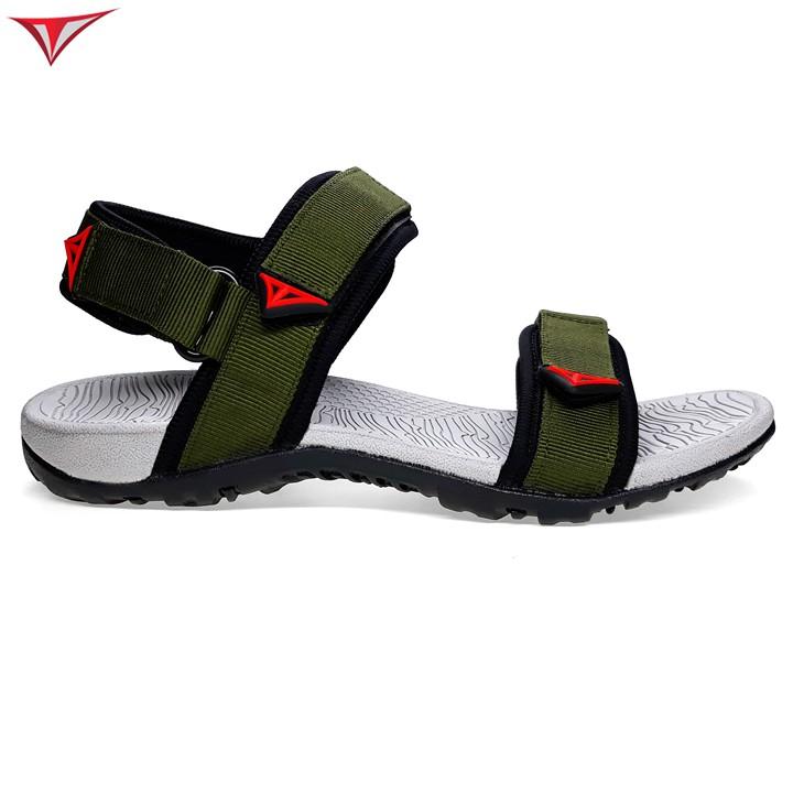 Giày Sandal Nam Nữ Việt Thủy Hai Quai Ngang Xanh Rêu - VT016