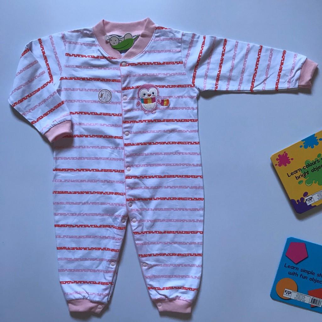 1 Bộ Bodysuit Thun Cotton Tay Dài Quần Dài Bé Sơ Sinh Gái BabyBean (MÀU NGẪU NHIÊN)