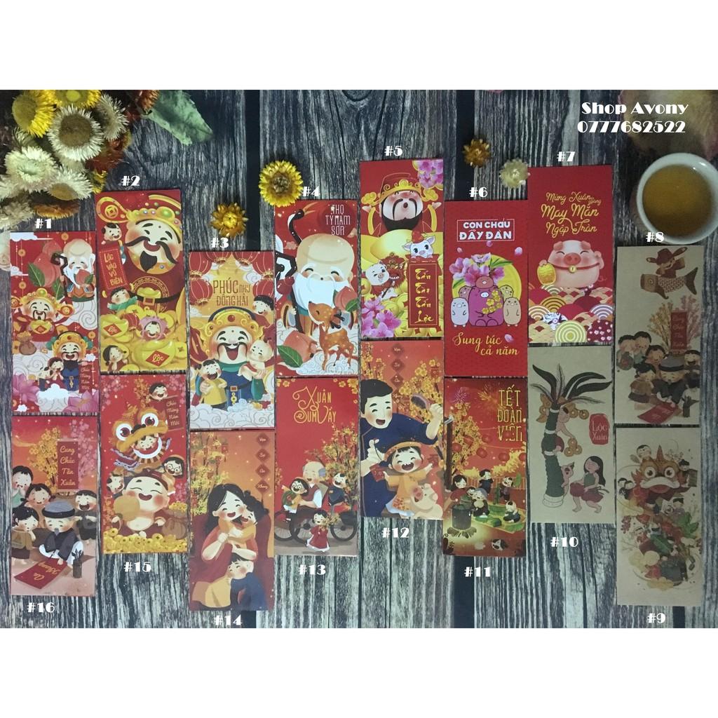 Phong bao lì xì Kraft Tết 2019 - bộ 10 cái