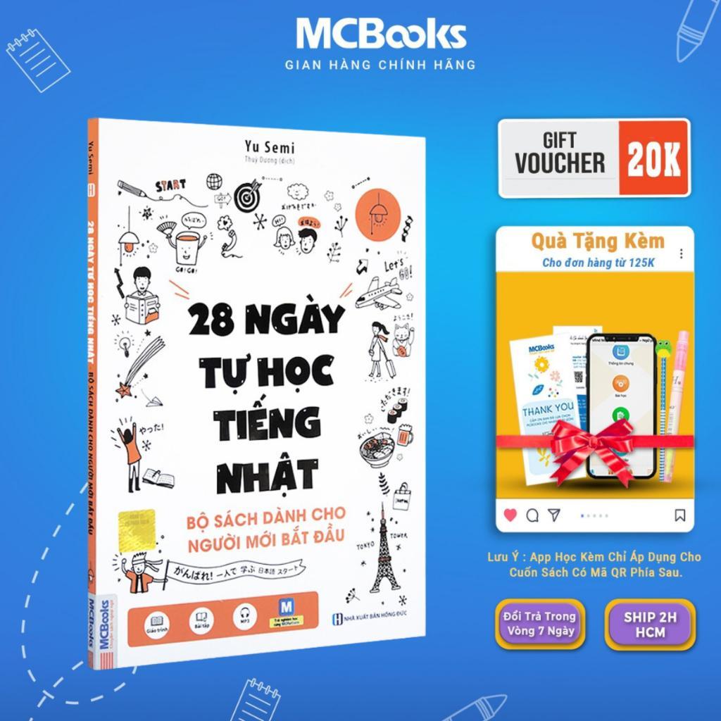Sách - 28 Ngày Tự Học Tiếng Nhật - Bộ Sách Dành Cho Người Mới Bắt Đầu - MCBooks