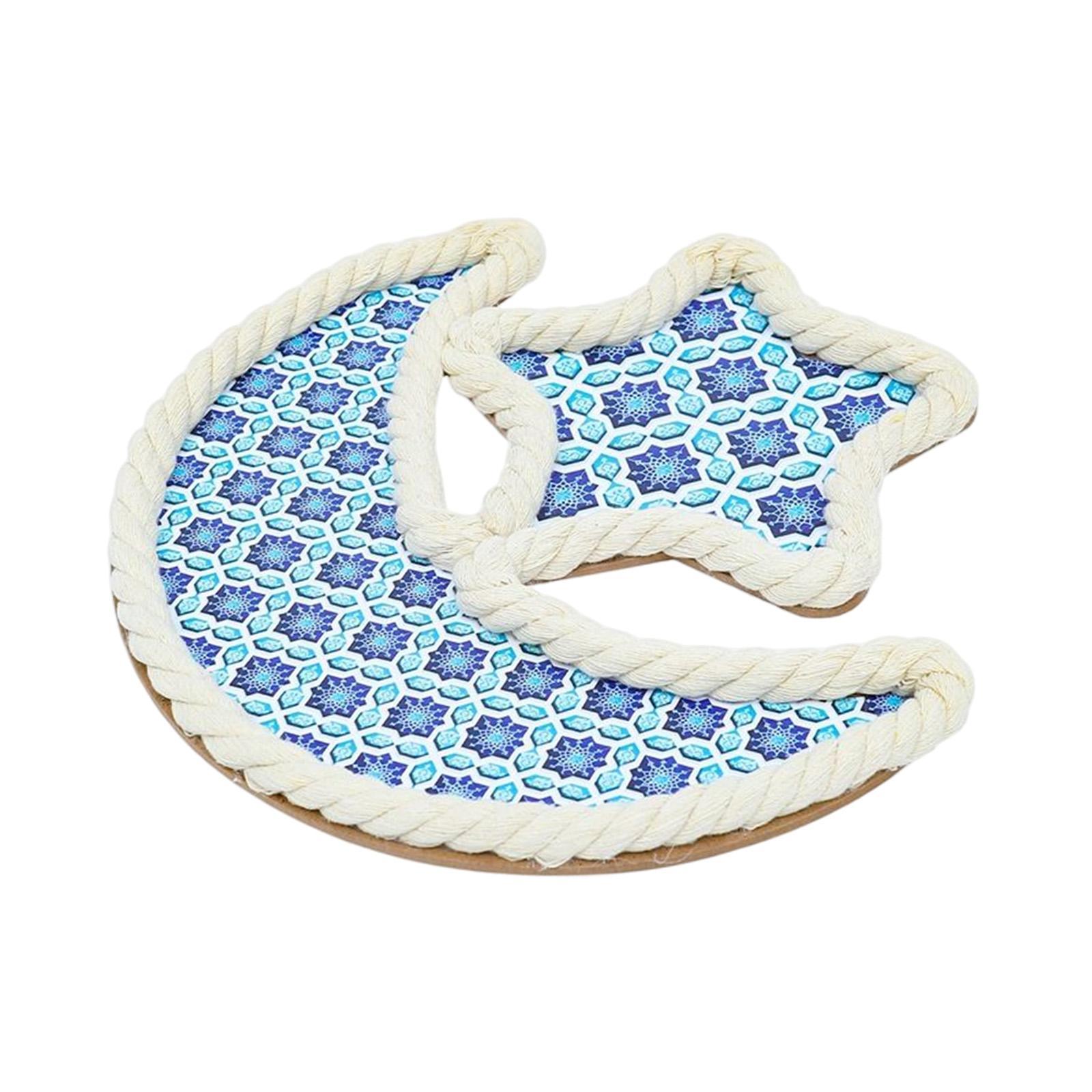 Eid Moon Star Dinner Plate Tray Table Decorations for Style A