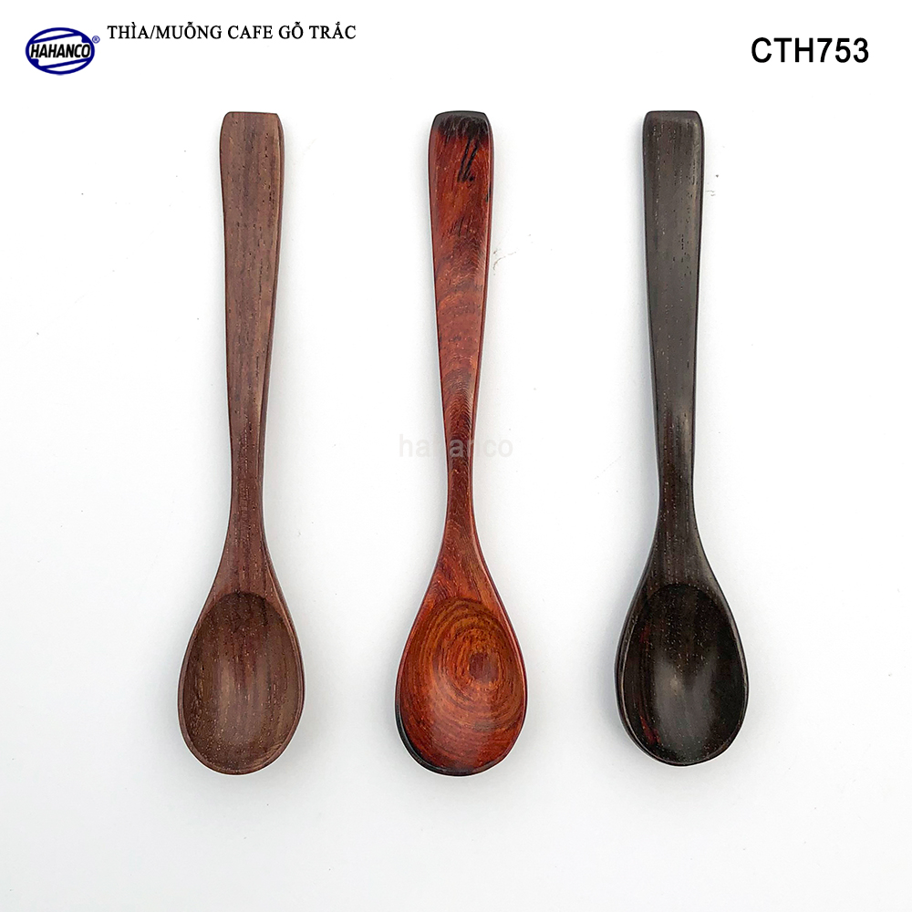 Thìa Cà Phê, muỗng pha trà, gỗ Trắc/Cẩm Chuôi uốn lượn sóng/Độc đáo - CTH753