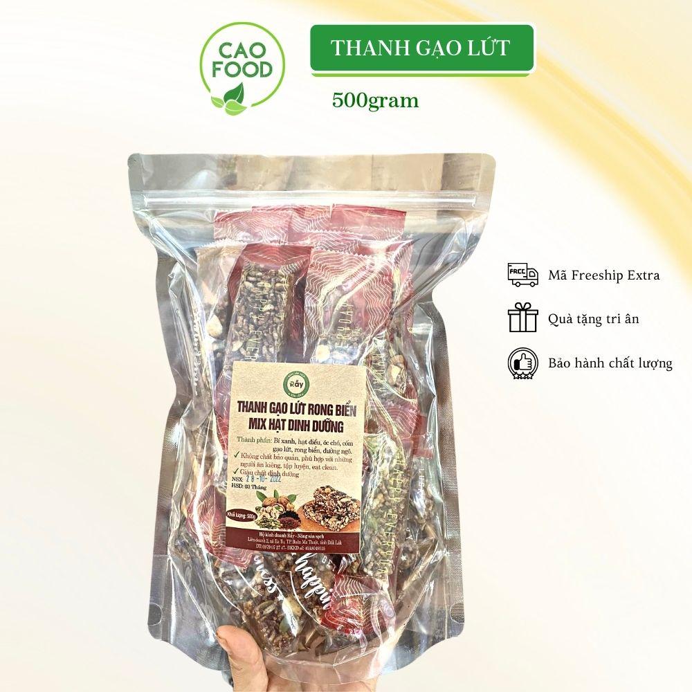 [500gr] Bánh thanh gạo lứt rong biển mixed hạt dinh dưỡng cao cấp nướng mộc siêu ngon, giúp giảm cân an toàn