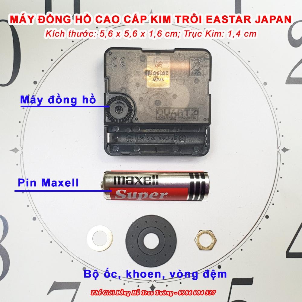 Máy Đồng Hồ KIM TRÔI Cao Cấp EASTAR NHẬT – Bộ Kim Tự Chọn (Kim Bầu, Kim Hoa Văn, Kim Khung...) – Tặng Pin Maxell