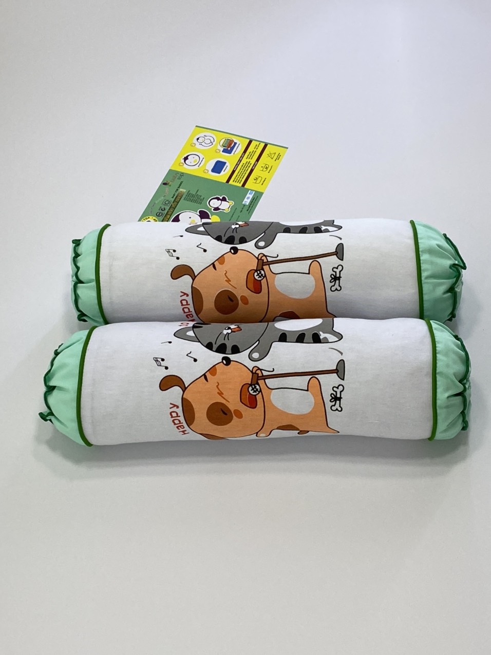 Hai Gối Ôm Nhỏ BabyTop (12x42)cm x 2 ( Màu và họa tiết ngẫu nhiên )