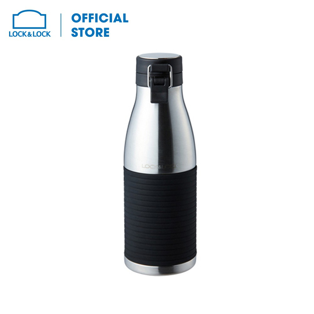 Bình giữ nhiệt 430ml Lock&amp;Lock Cylinder Bottle LHC4145SLV, Hàng chính hãng, mạ đồng đặc biệt, thép không gỉ 304 - JoyMall