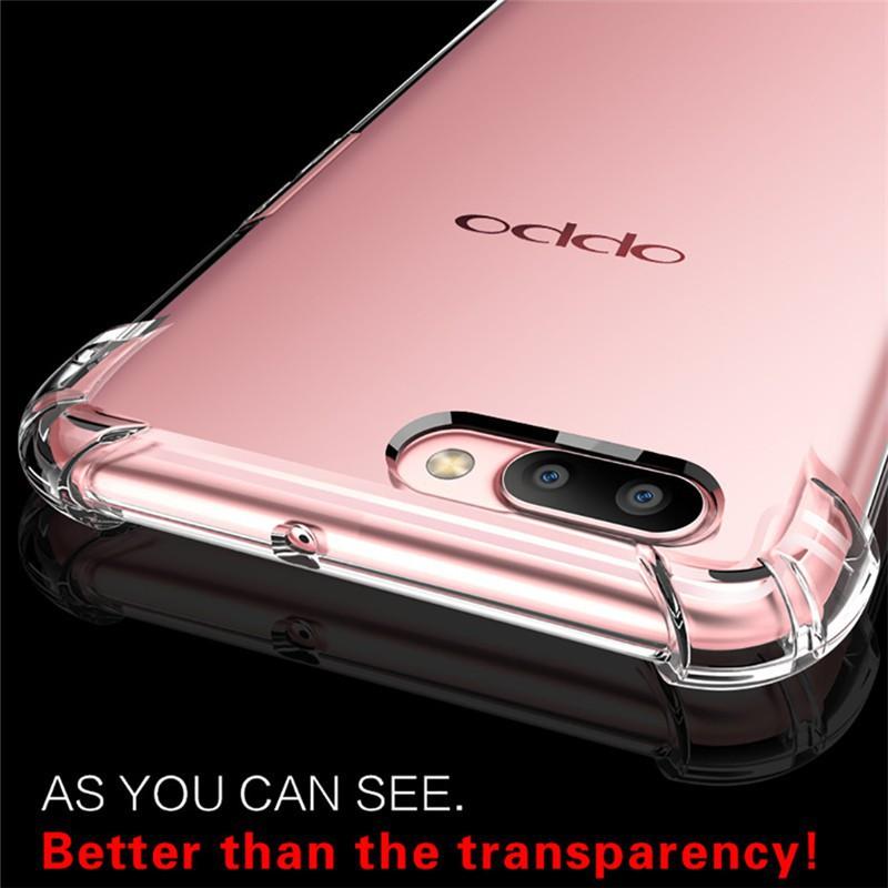 Ốp điện thoại silicone mềm trong suốt chống sốc cho OPPO F1S F3 F5 F3 Plus F3 Lite A83 Neo 7 Neo9