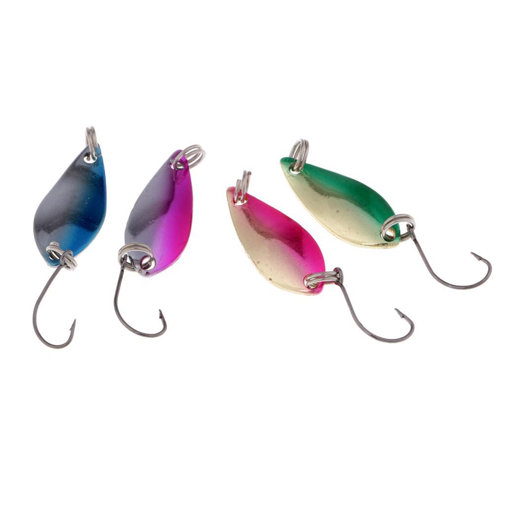13 Pieces Spinner Spoon Fishing Lure Hard Metal Jig Head Wobblers Lure Popper Baits