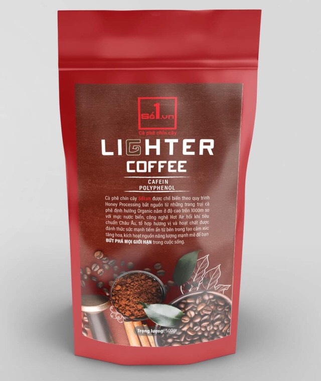 CÀ PHÊ BỘT NGUYÊN CHẤT LIGHTER COFFEE SỐ 1.VN CHUẨN GU VIỆT 500GR