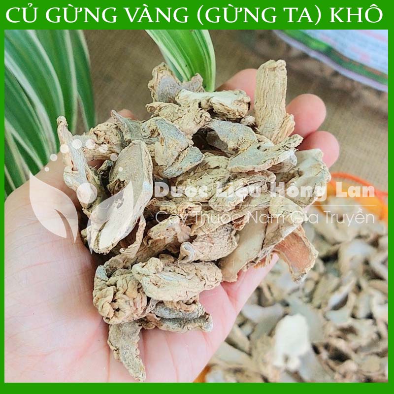 100G Củ Gừng Vàng khô sắt lát nguyên chất 100%