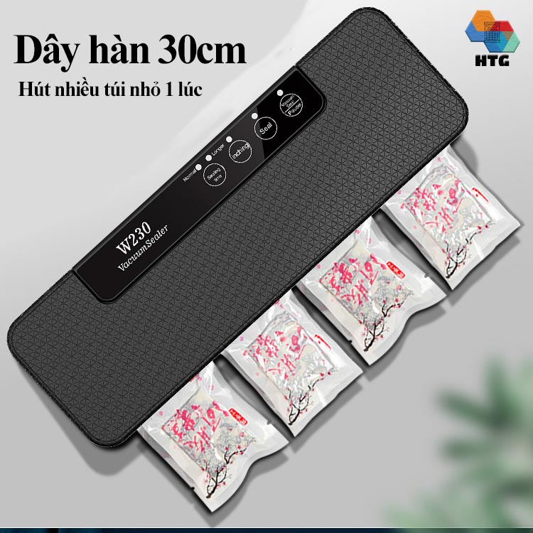 Máy hút chân không thực phẩm Shineye W230 tự động, hút khô và hút ướt với 2 chế độ hàn, tích hợp hàn độc lập, kiểm soát lực hút, hàng chính hãng