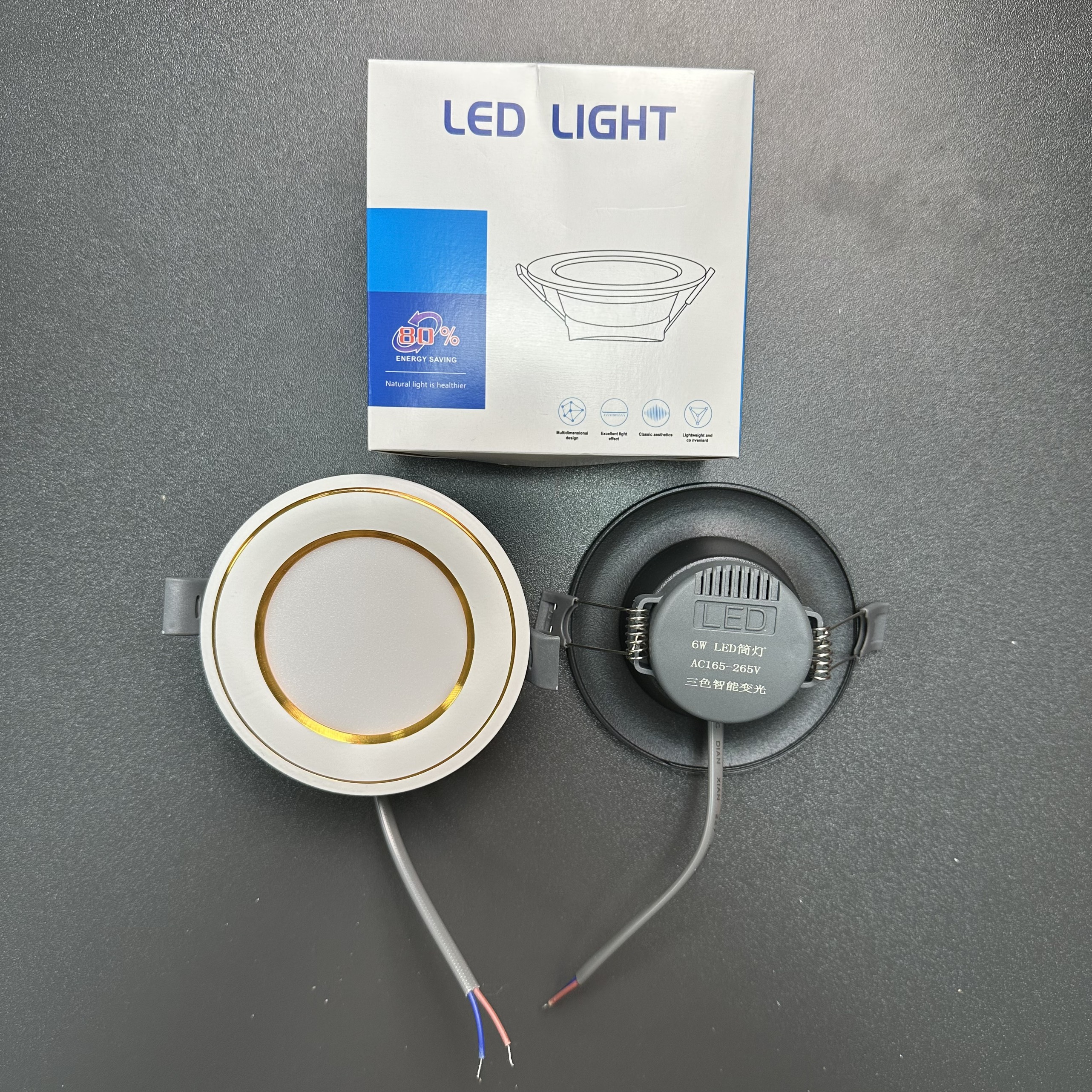 Đèn Led Downlight Âm Trần Thạch Cao Công Suất 6W, Đèn Âm Trần Phong Cách Hiện Đại