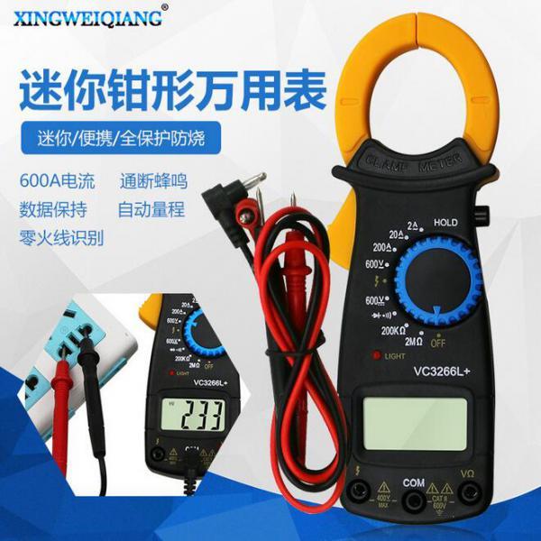 Digital Clamp Meter AC DC Current Voltage Multimeter Temp Volt Amp Tester