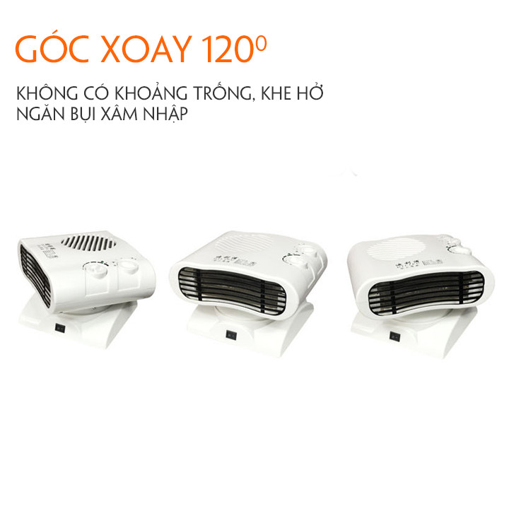 Quạt Sưởi Để Bàn MiNi Có Quay