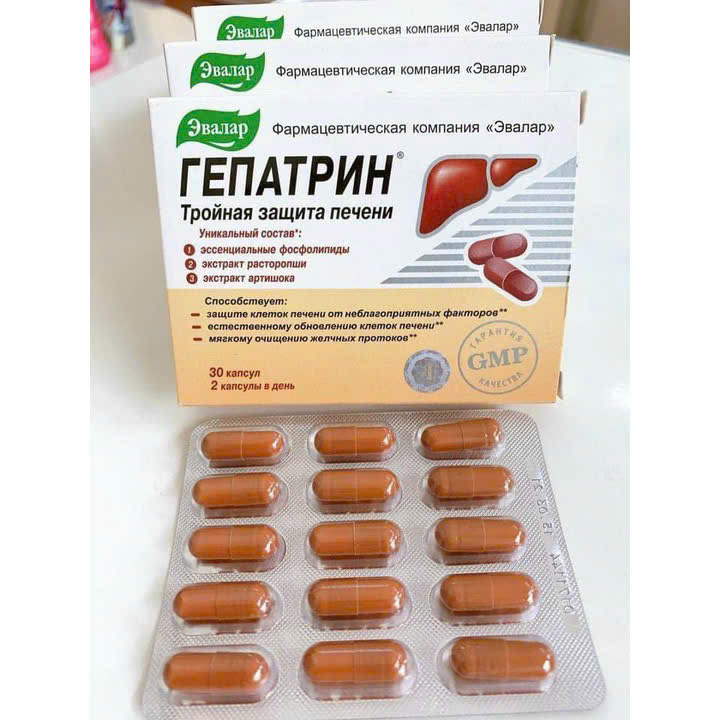 Viên bổ gan Gepatrin Evalar Nga (30vien)