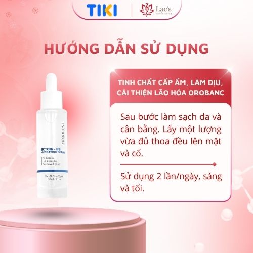 Tinh chất cấp ẩm, làm dịu, cải thiện lão hóa | OROBANC ECTOIN - B5 HYDRATING SERUM 30ML