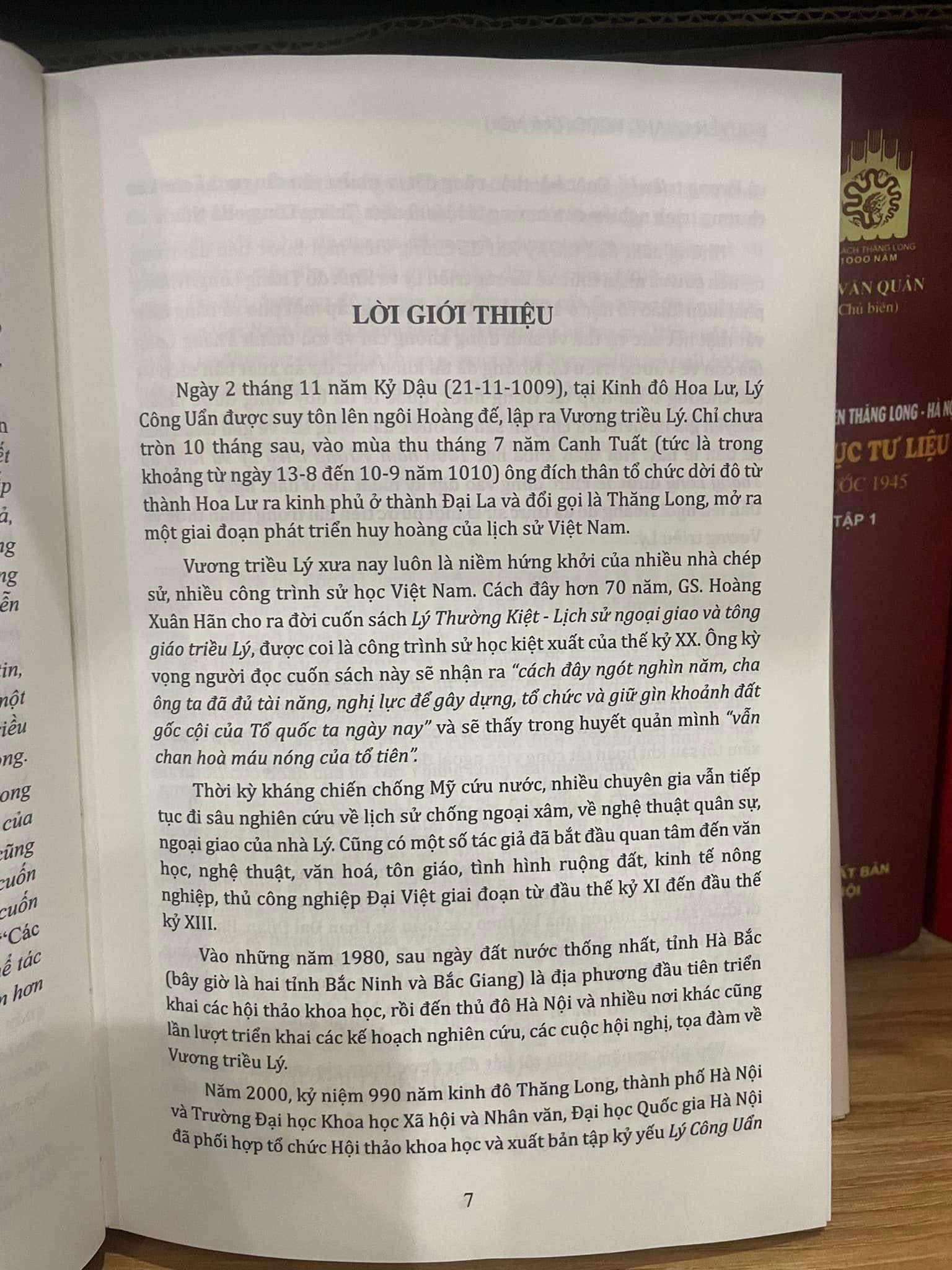 BỘ SÁCH “CÁC VƯƠNG TRIỀU TRÊN ĐẤT THĂNG LONG” (4 CUỐN). BẢN IN GIỚI HẠN BÌA CỨNG CÓ HỘP