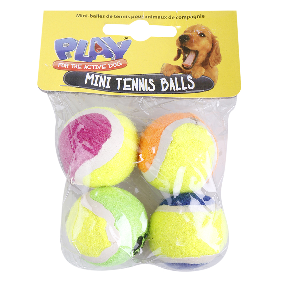 Bóng Tennis Mini Cho Thú Cưng Uncle Bills (4 Cái / Bộ)