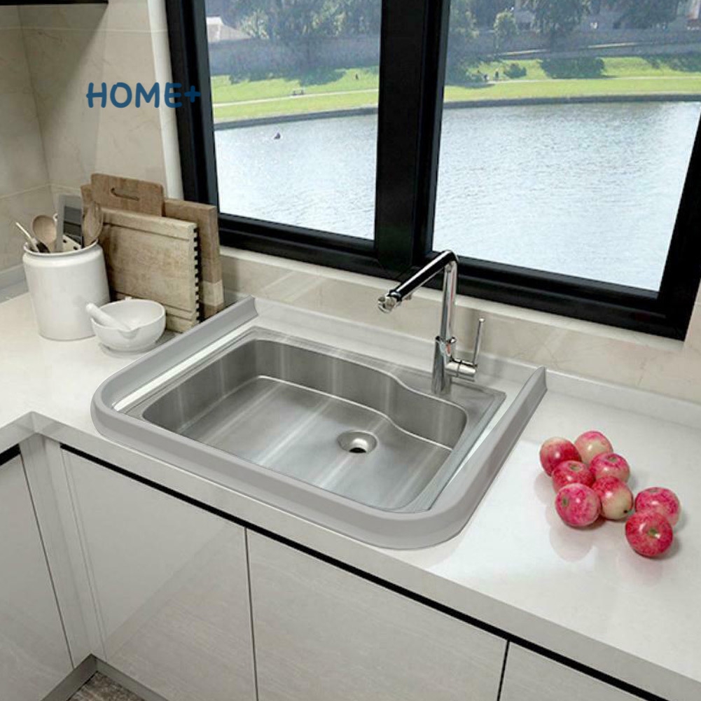Dải chặn nước nhà tắm - Thanh Silicon chống thấm nước dùng cho nhà vệ sinh, chỗ rửa tay, phòng giặt