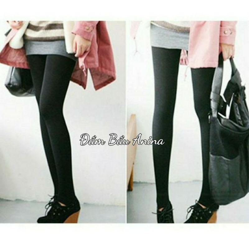 Quần bầu legging lót lông