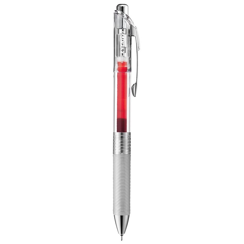 Bút Gel Energel Infree 0.5 mm - Pentel BLN75TL-BX - Mực Đỏ