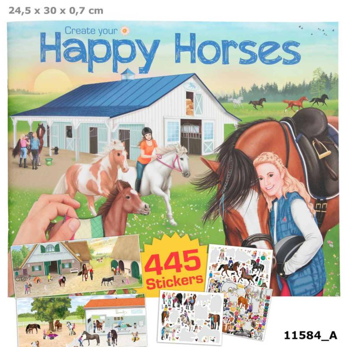 Đồ chơi BST sicker dán hình Happy Horses TOPMODEL TM0411584