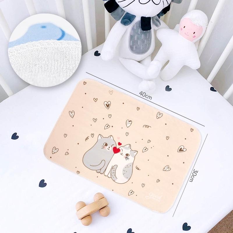SET 5 MIẾNG LÓT CHỐNG THẤM COTTON KHỔ 30X40CM