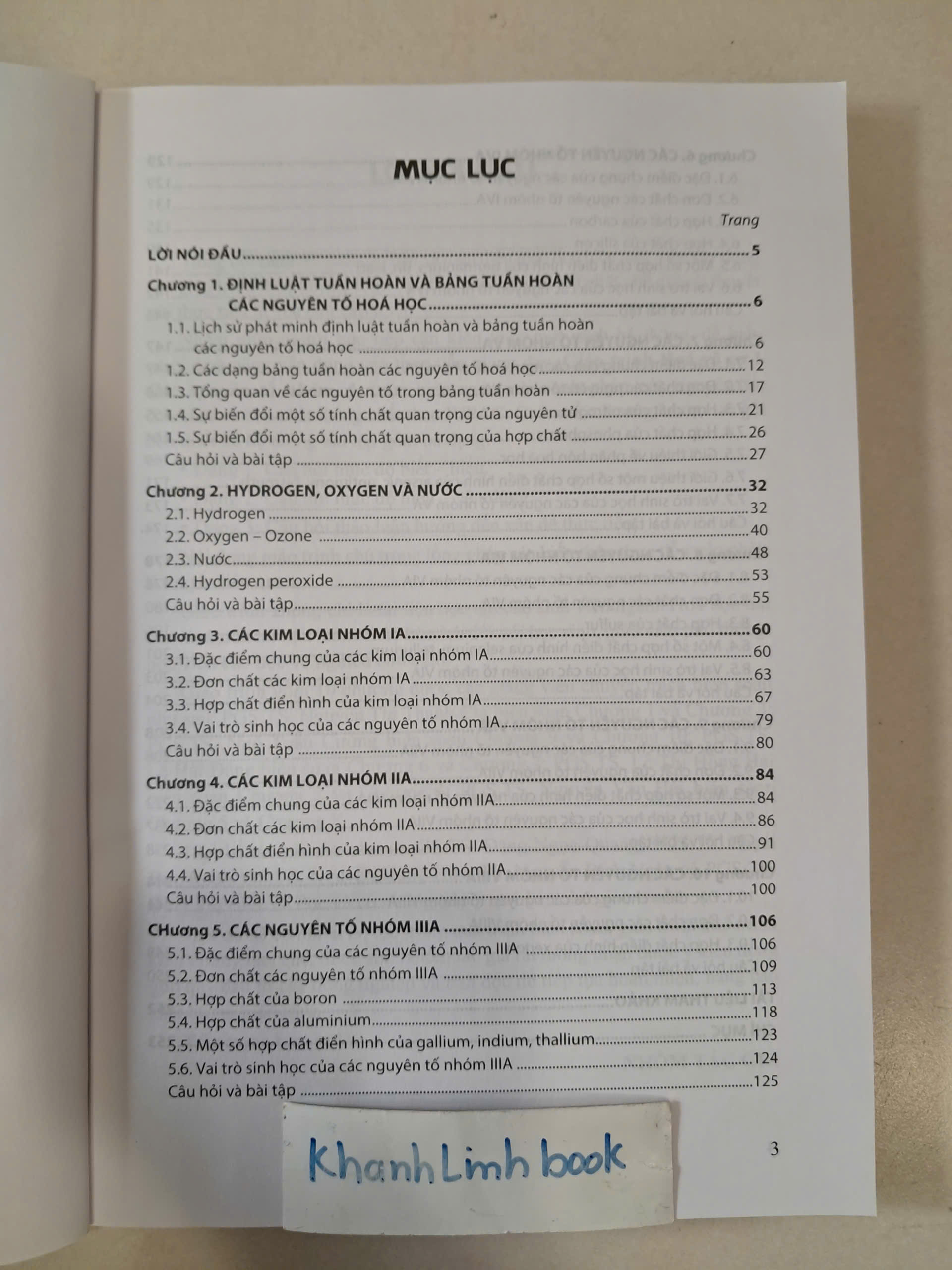 Sách - Giáo Trình Hoá Vô Cơ 1 - Các Nguyên Tố Nhóm A