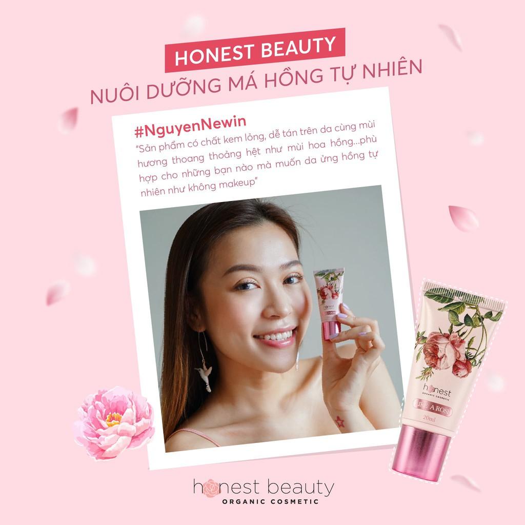 Kem dưỡng da tạo má Hồng hữu cơ, tự nhiên không make up HONEST BEAUTY Like a Rose, phù hợp mọi loại da