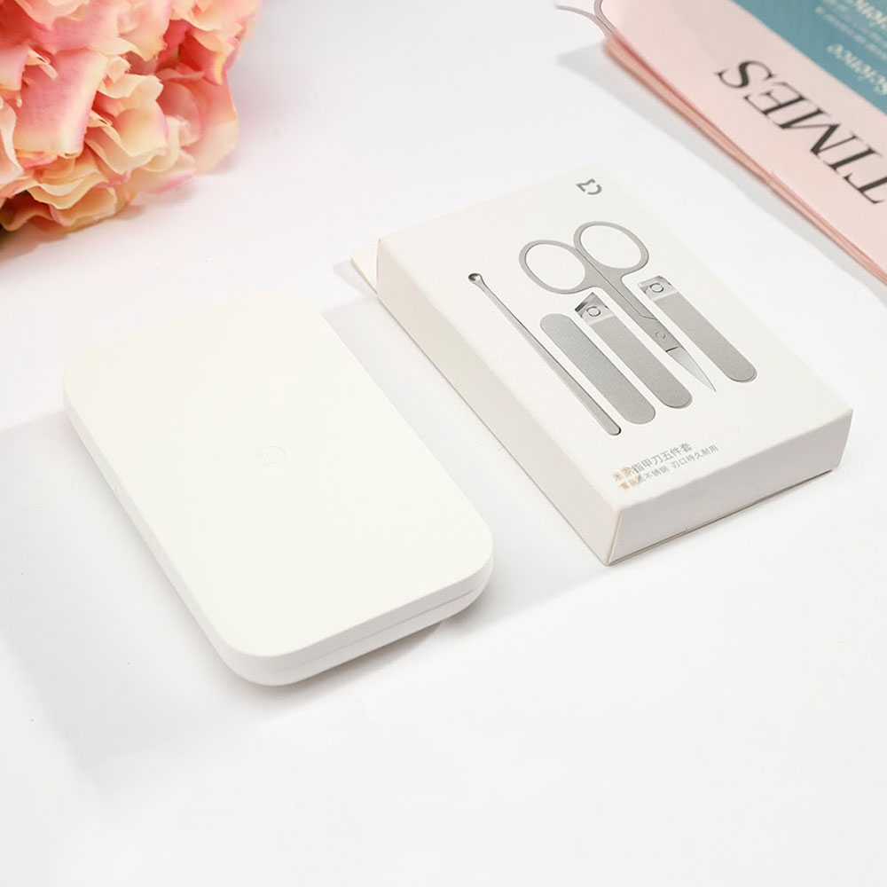 Hình ảnh Bộ dụng cụ chăm sóc móng tay Xiaomi Mijia 5 món, thép không gỉ - Hàng Nhập Khẩu