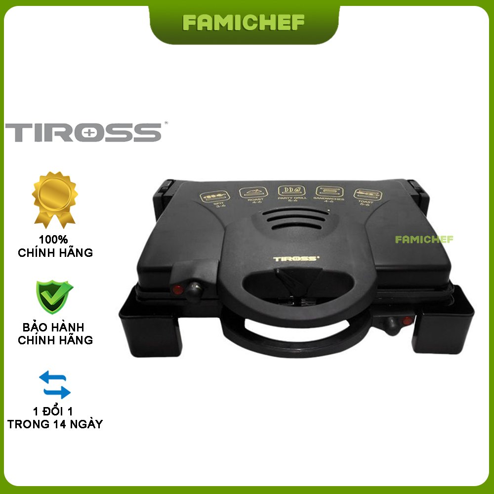 Kẹp nướng điện Tiross TS965 - Hàng chính hãng