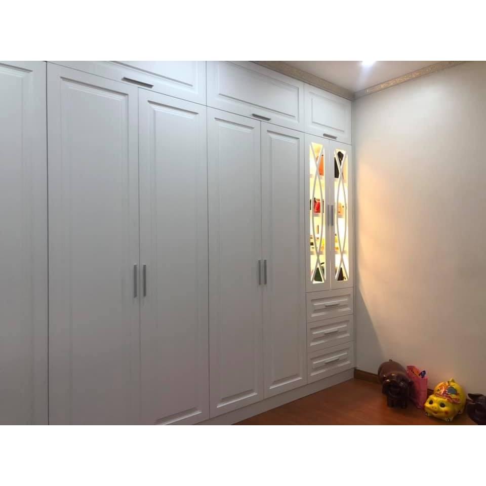 Tay cầm tủ nhôm hình khối loại đẹp, nặng