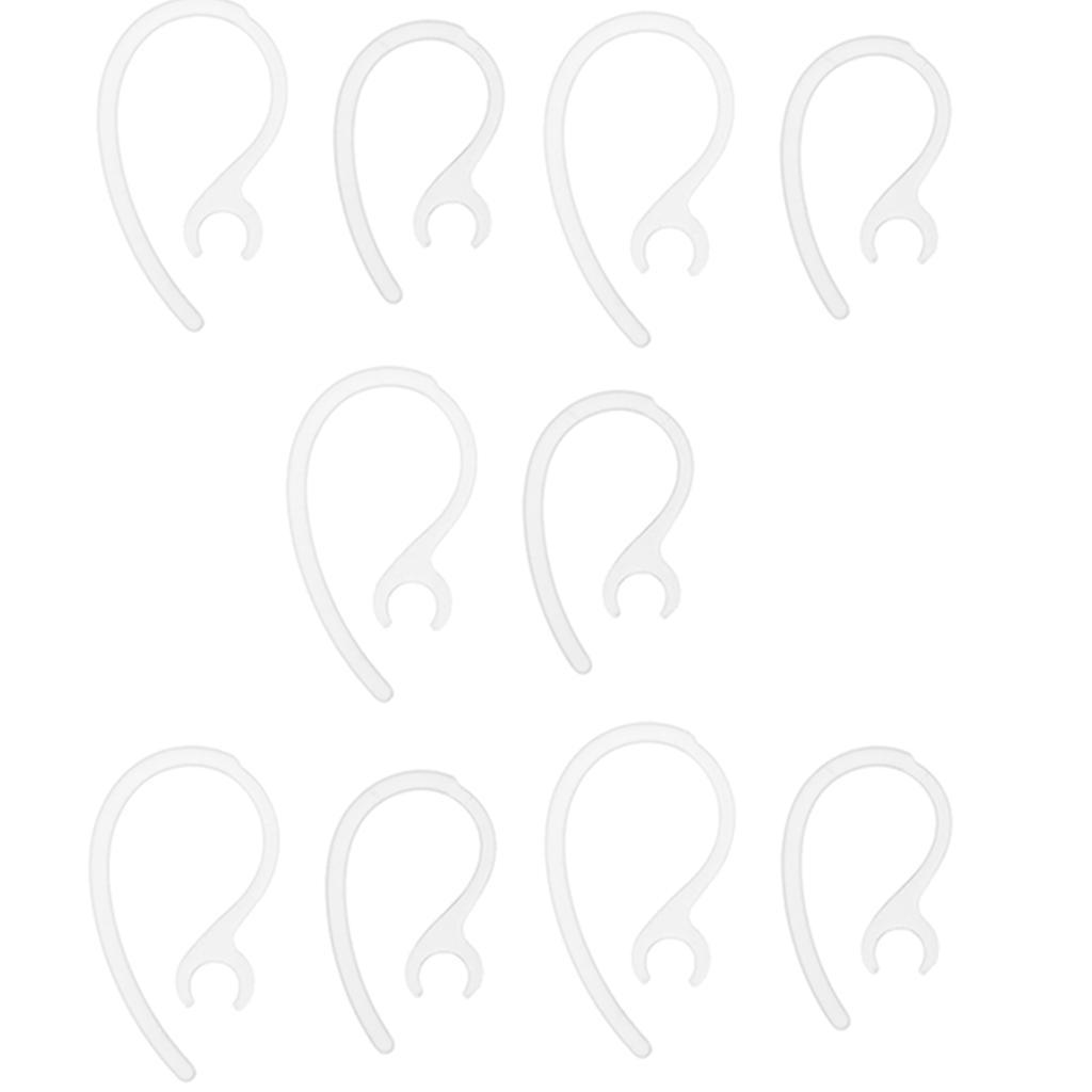 2X 10 Pieces Replacement Earhook Ear Earloop Clip For Headset clear
