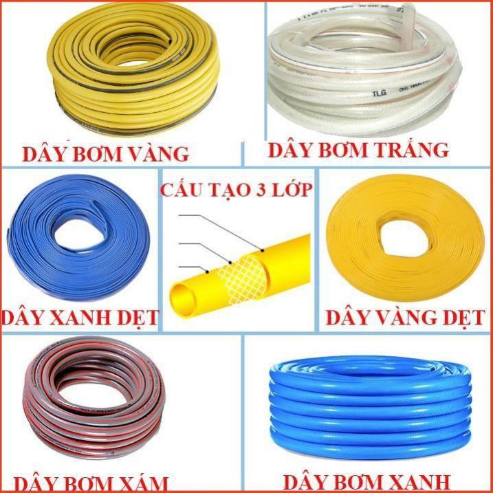 Bộ dây vòi xịt nước rửa xe,tưới cây tăng áp 3 lần 20m(cút đồng nối nhựa xanh) 206817