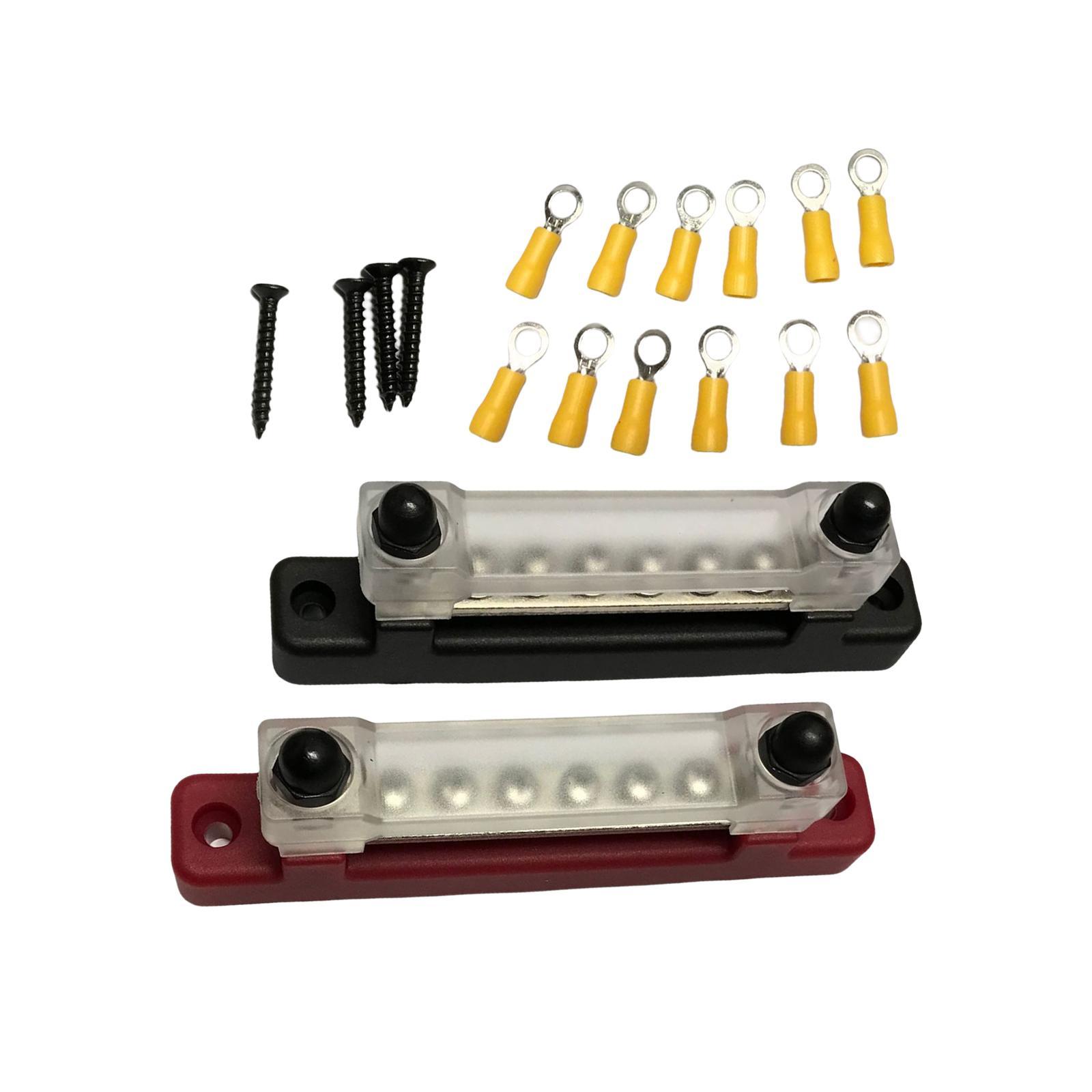 Power Distribution Block Bus Bar Ground Distribution Busbar Block for Caravan