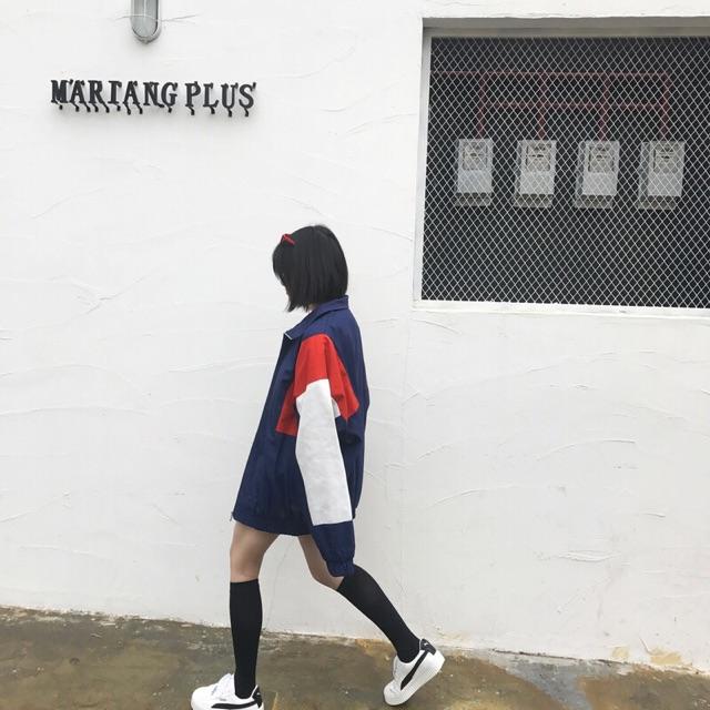 ÁO KHOÁC GIÓ NỮ FORM RỘNG CÁ TINH