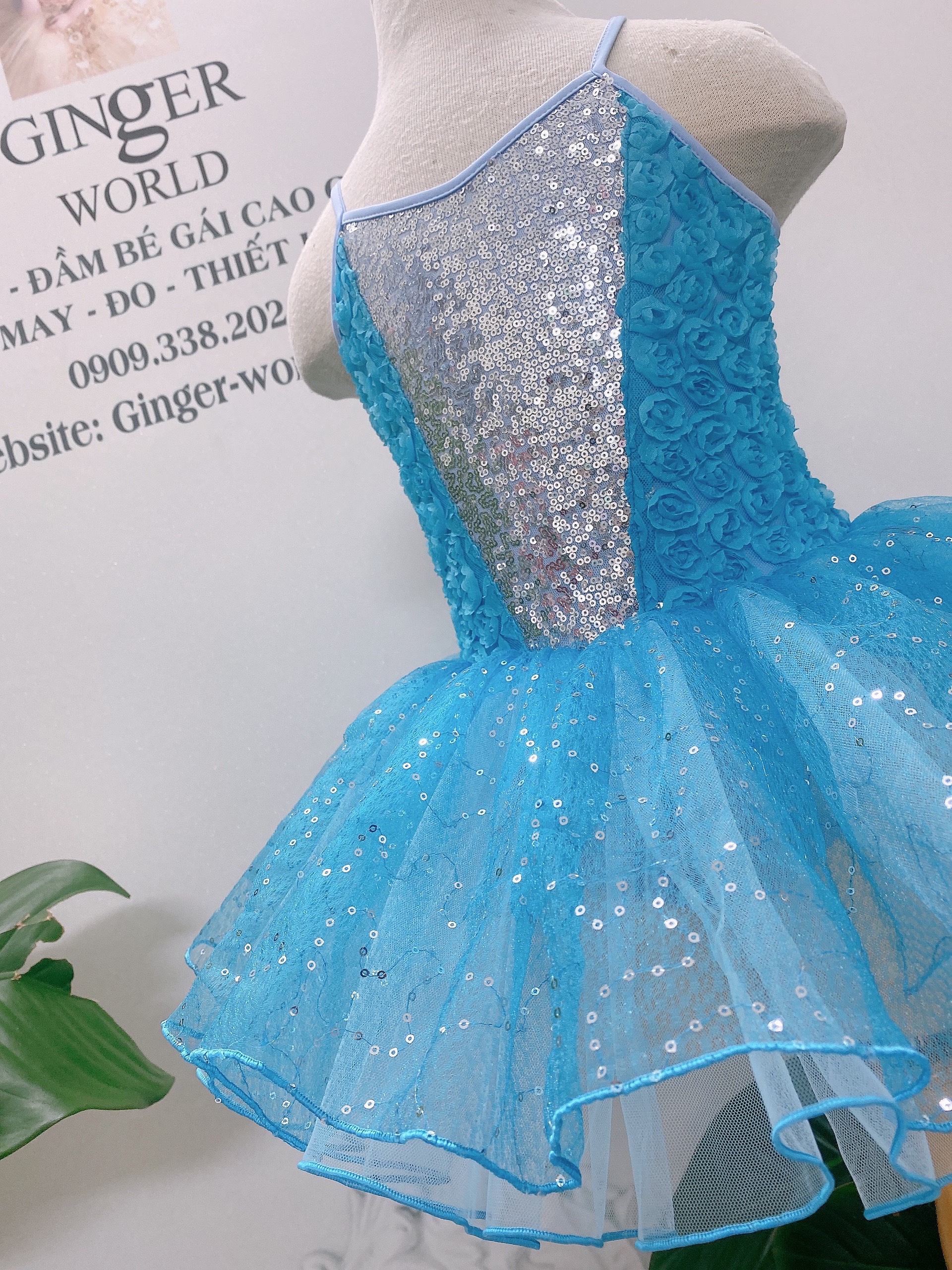 Đầm múa ballet bé gái PD375 Ginger world
