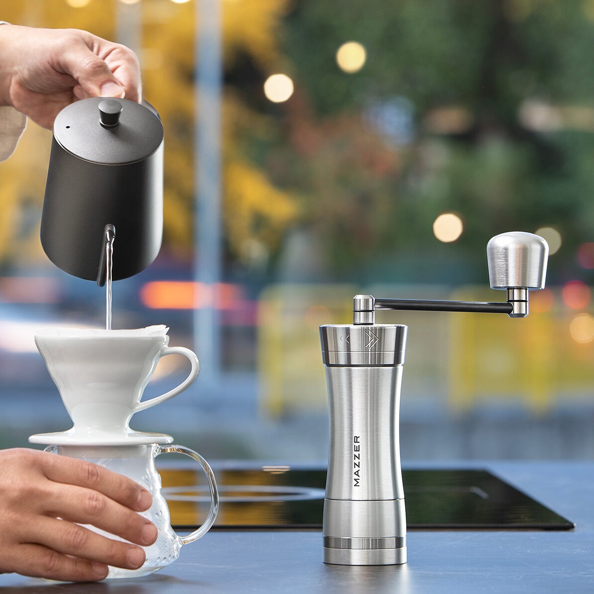 Cối Xay Cafe Cầm Tay Mazzer Omega Hand Grinder - Hàng chính hãng