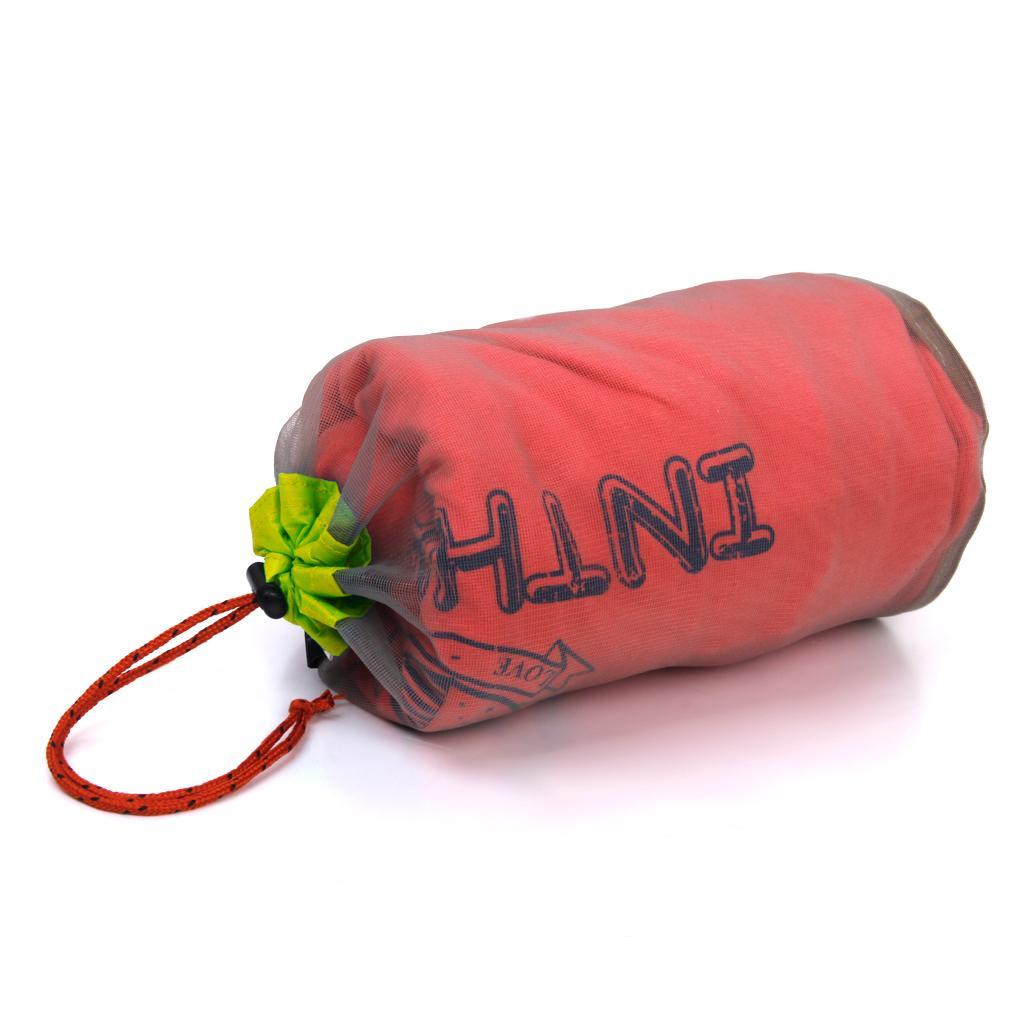 2 Pieces S & L Ultralight Drawstring Net Mesh Stuff Sack Blanket Jacket Storage Bag for Travel Hiking
