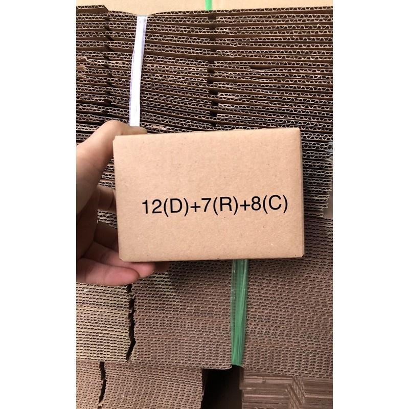 12x7x8 Hộp carton đóng hàng giá xưởng - Combo 20 hộp