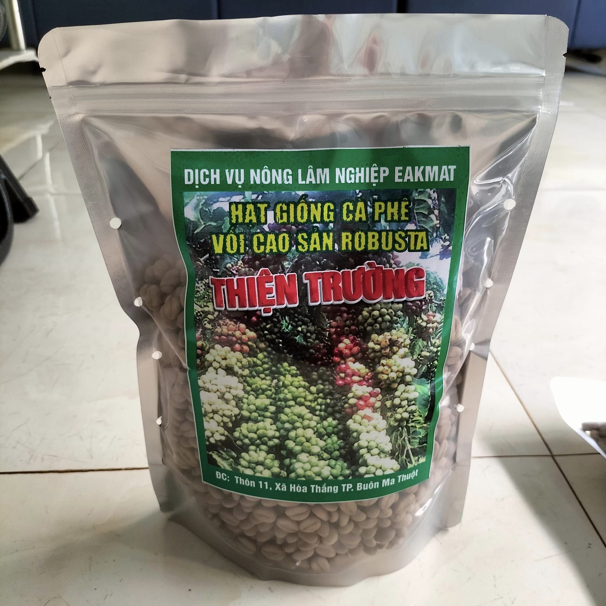 500gram hạt cà phê xanh lùn giống