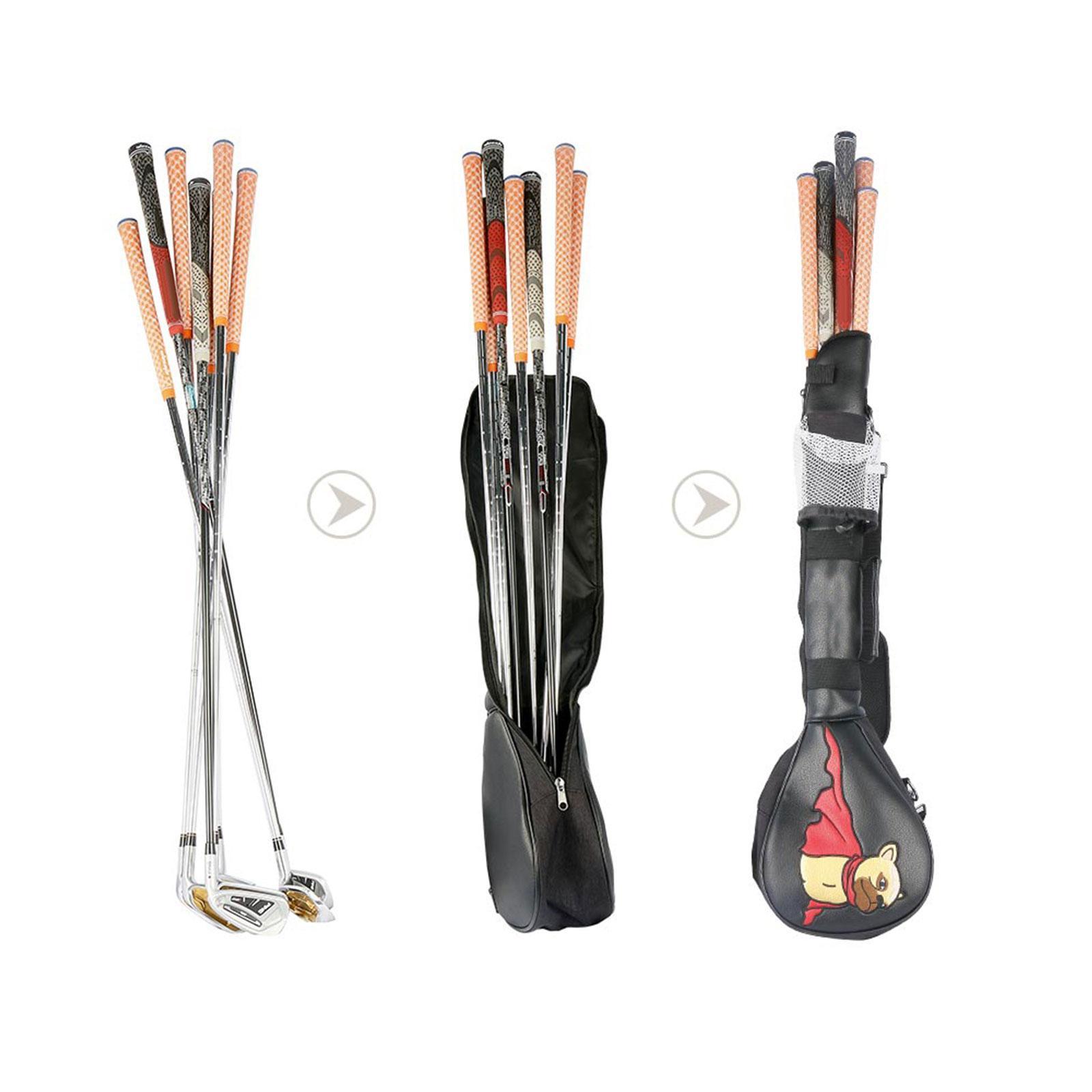 Golf Clubs, Golf Lightweight Carry Bag, Portable Zippered Travel Golf Case, Golf Sunday Bag for Driving Range Golfing Accessories